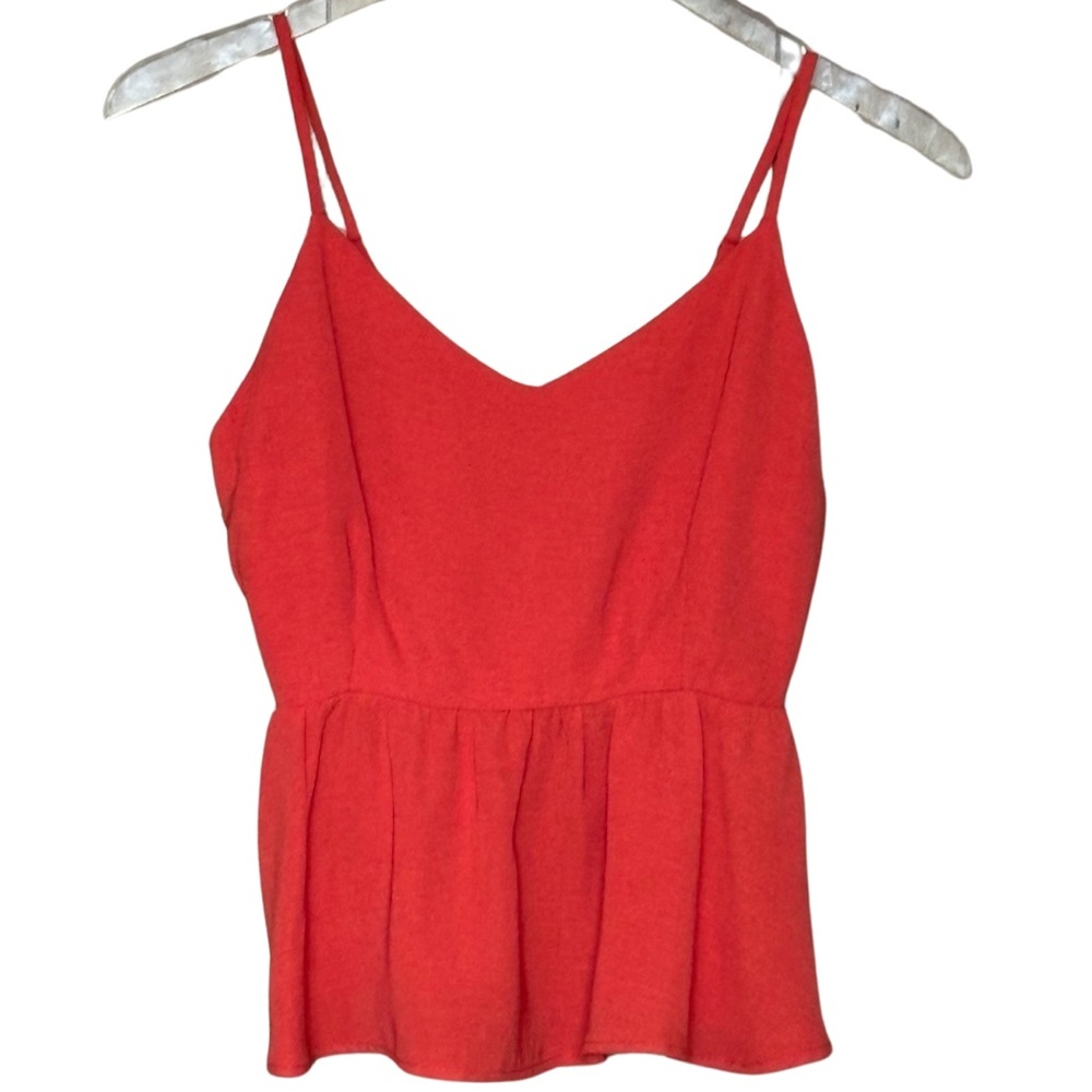 Monteau Spaghetti Strap Top in Soft Orange